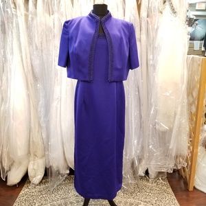 Royal Blue Dress And Jacket